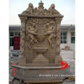big marble wall fountain with statue